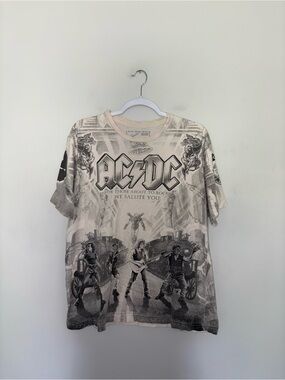 AC/DC | Cream Logo Tee